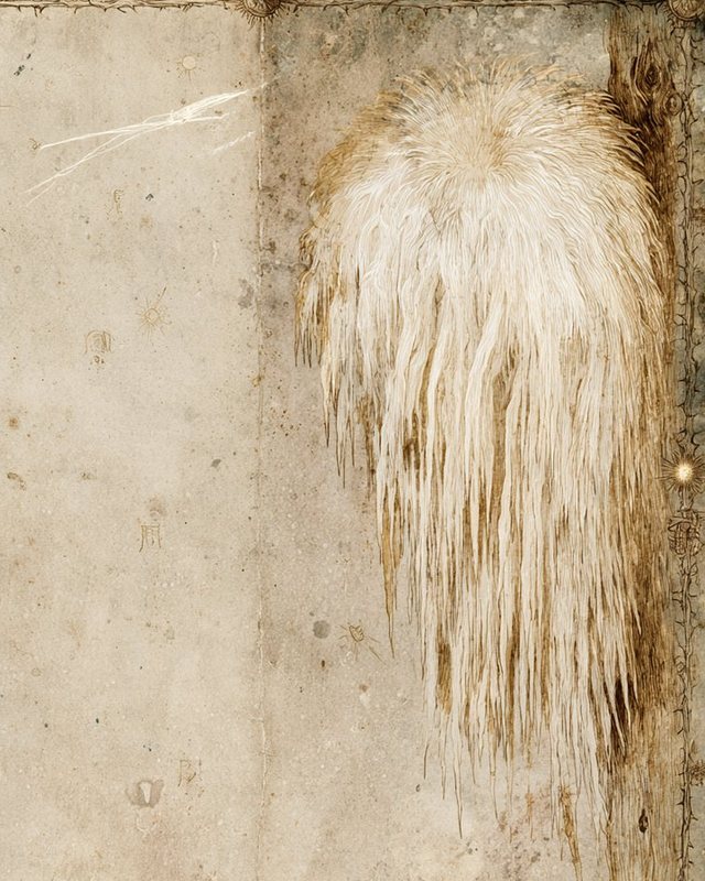 Botanical plate: lion’s mane mushroom